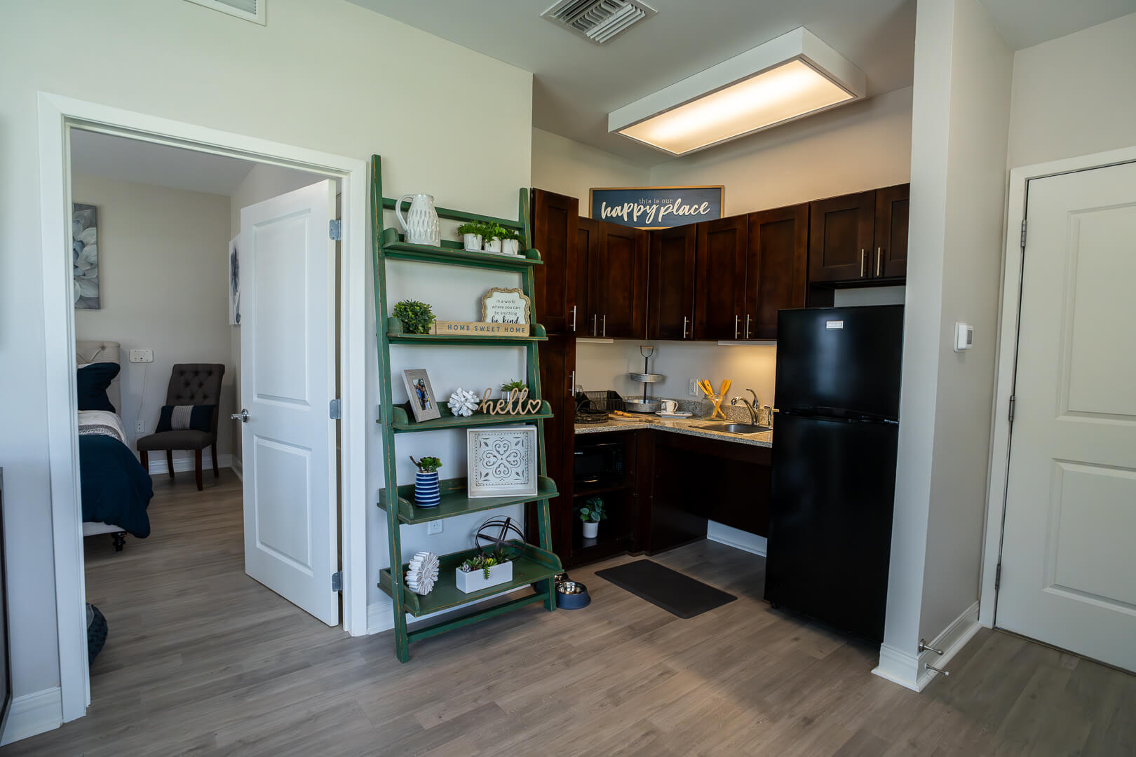 Full Kitchen Facilities in Resident Apartments at Waco Assisted Living